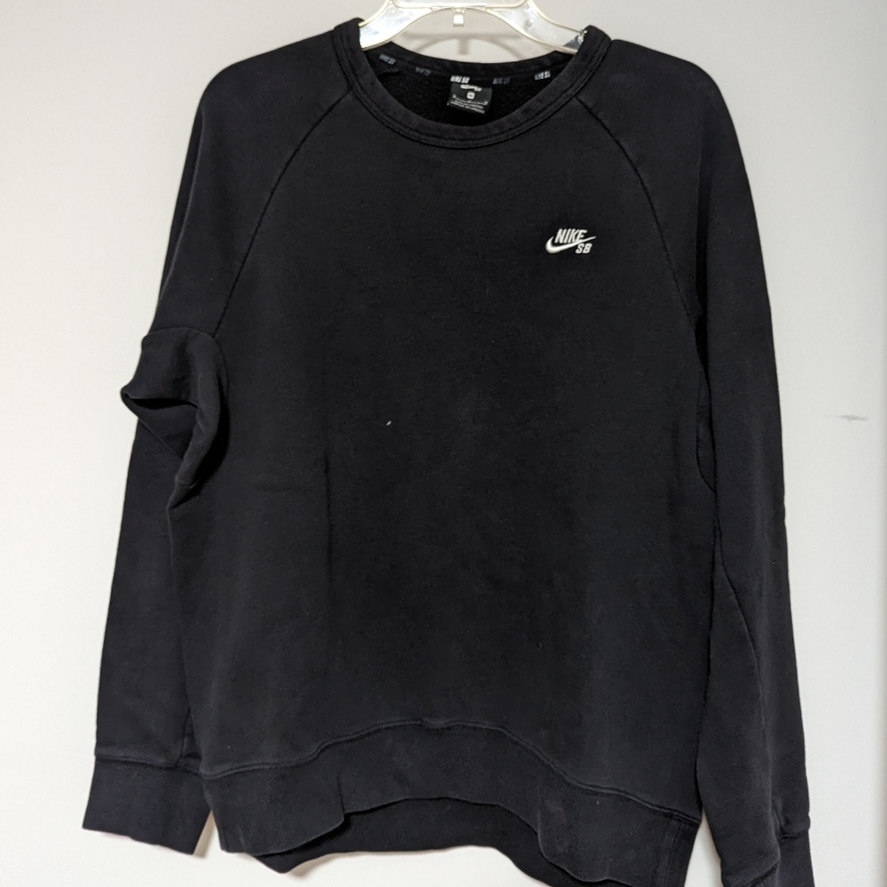 Men's Black Nike Crewneck - Med